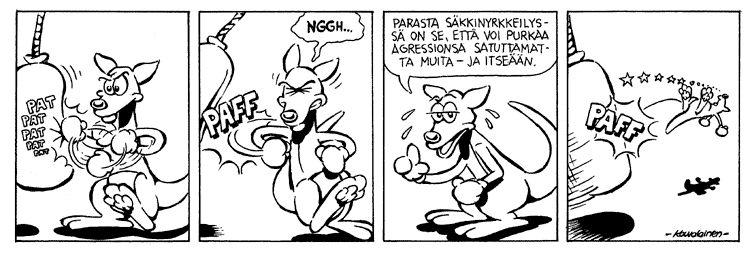 Loikan vuoksi (Daily strip, Finnish) 101