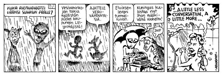 Loikan vuoksi (Daily strip, Finnish) 121