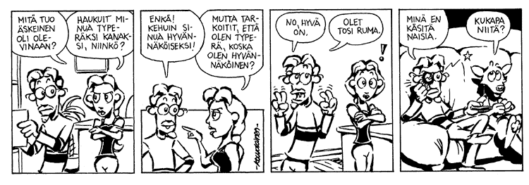 Loikan vuoksi (Daily strip, Finnish) 132