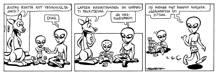 Loikan vuoksi (Daily strip, Finnish) 142