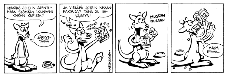 Loikan vuoksi (Daily strip, Finnish) 161