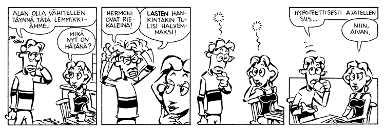 Loikan vuoksi (Daily strip, Finnish) 178