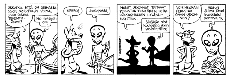 Loikan vuoksi (Daily strip, Finnish) 180