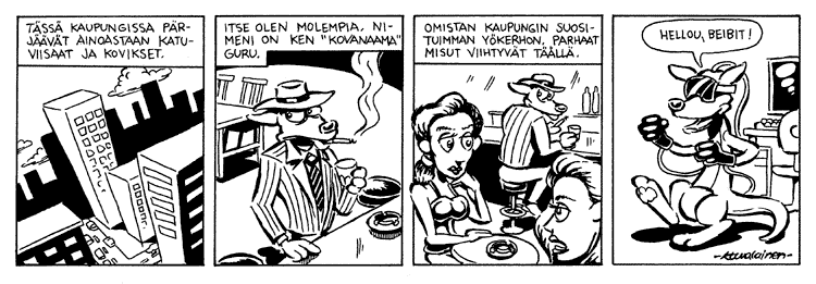 Loikan vuoksi (Daily strip, Finnish) 187