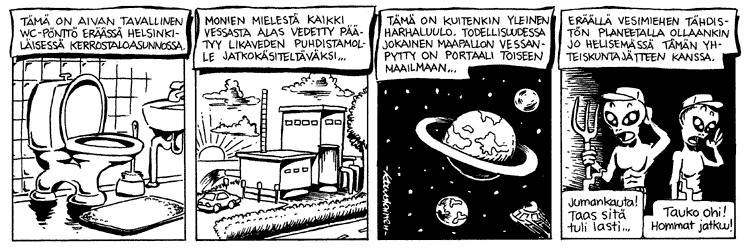 Loikan vuoksi (Daily strip, Finnish) 212