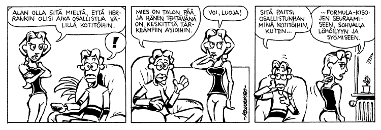 Loikan vuoksi (Daily strip, Finnish) 222