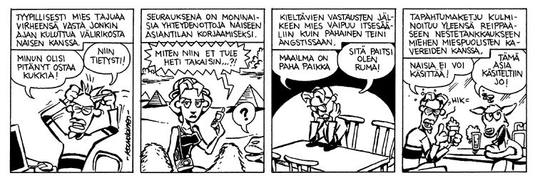 Loikan vuoksi (Daily strip, Finnish) 232