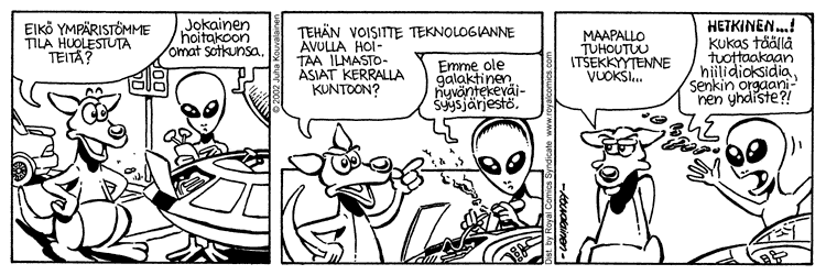 Loikan vuoksi (Daily strip, Finnish) 24