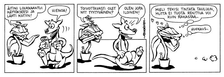 Loikan vuoksi (Daily strip, Finnish) 245