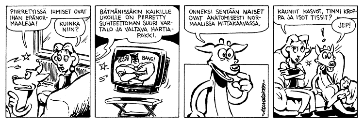 Loikan vuoksi (Daily strip, Finnish) 246