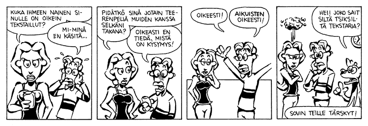 Loikan vuoksi (Daily strip, Finnish) 254