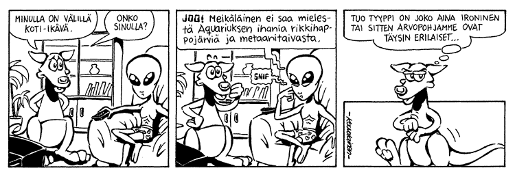 Loikan vuoksi (Daily strip, Finnish) 29