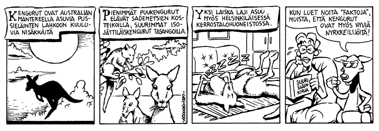 Loikan vuoksi (Daily strip, Finnish) 30