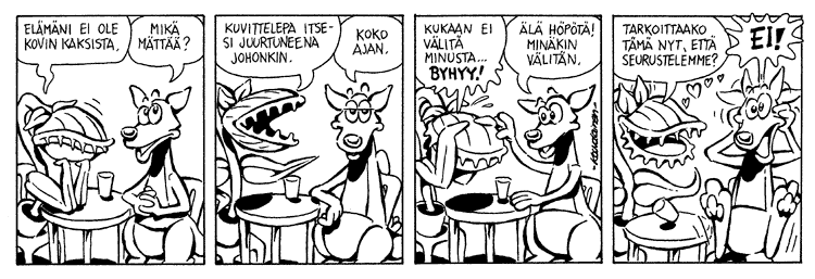 Loikan vuoksi (Daily strip, Finnish) 37