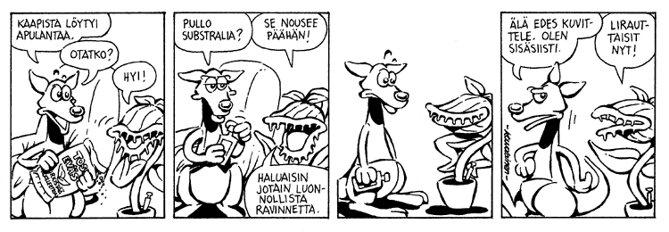Loikan vuoksi (Daily strip, Finnish) 39