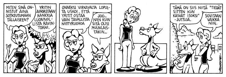 Loikan vuoksi (Daily strip, Finnish) 46