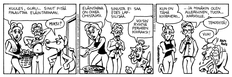 Loikan vuoksi (Daily strip, Finnish) 6