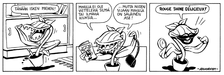 Loikan vuoksi (Daily strip, Finnish) 63