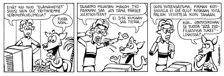 Loikan vuoksi (Daily strip, Finnish) 67