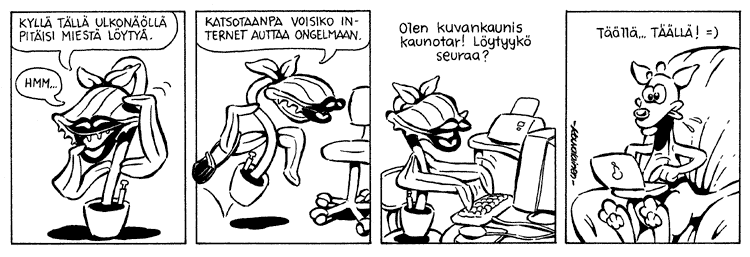 Loikan vuoksi (Daily strip, Finnish) 68