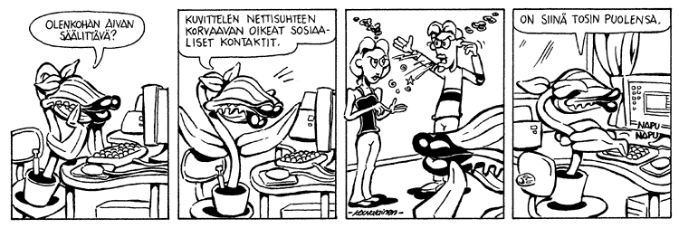 Loikan vuoksi (Daily strip, Finnish) 69