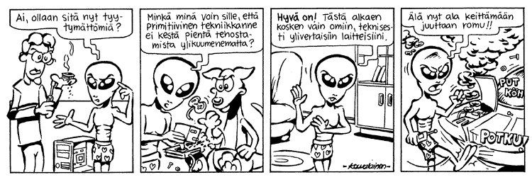 Loikan vuoksi (Daily strip, Finnish) 93