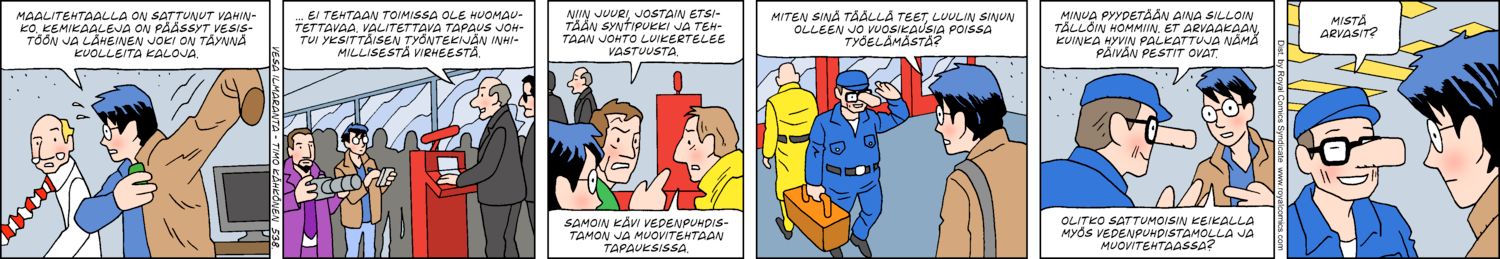 Paikallisuutisia (1-row sunday strip, Finnish) 538