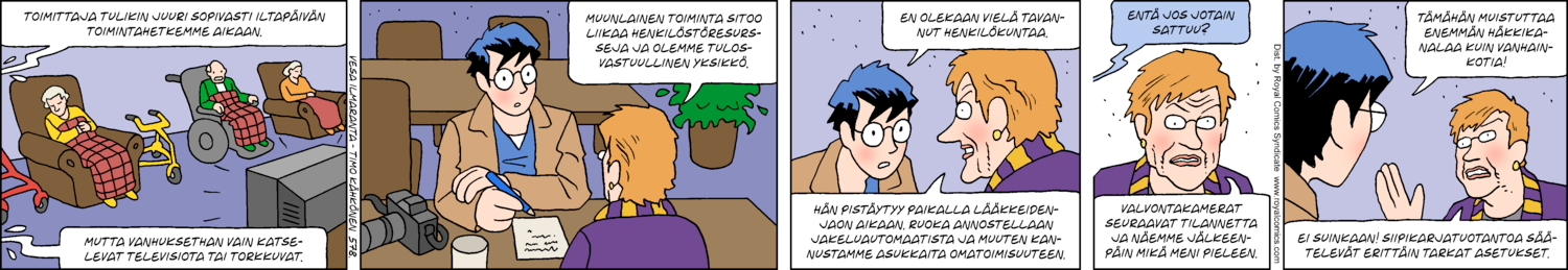 Paikallisuutisia (1-row sunday strip, Finnish) 578
