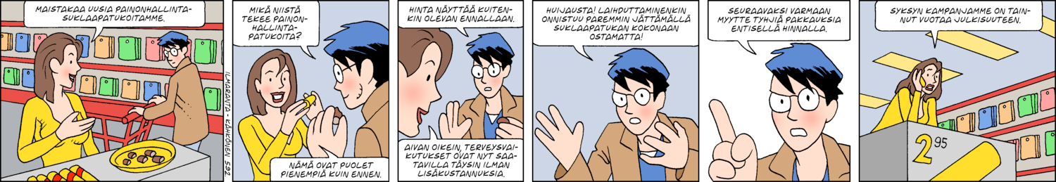 Paikallisuutisia (1-row sunday strip, Finnish) 592
