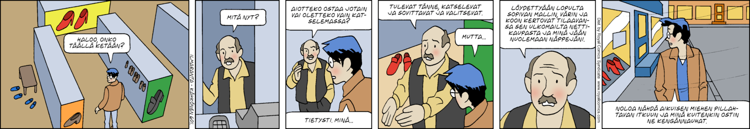 Paikallisuutisia (1-row sunday strip, Finnish) 601