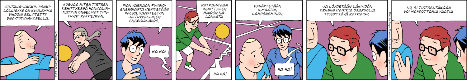 Paikallisuutisia (1-row sunday strip, Finnish) 623